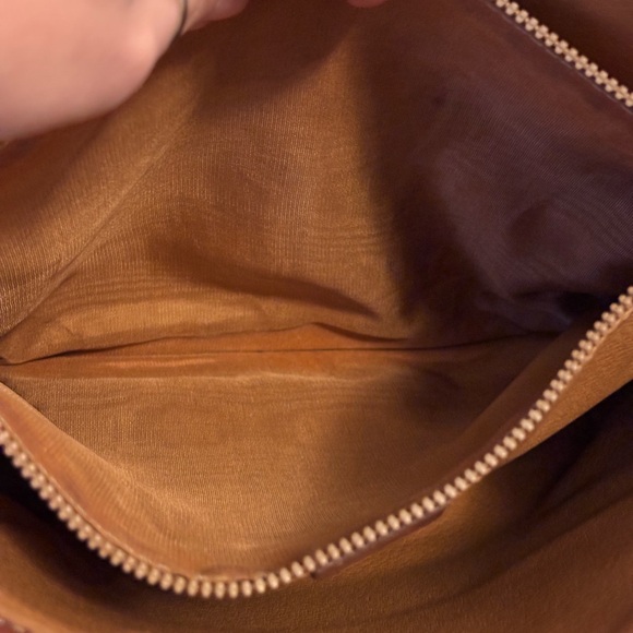 CELINE Vintage Macadame Brown Leather Medium Size Tote Bag - Picture 12 of 15